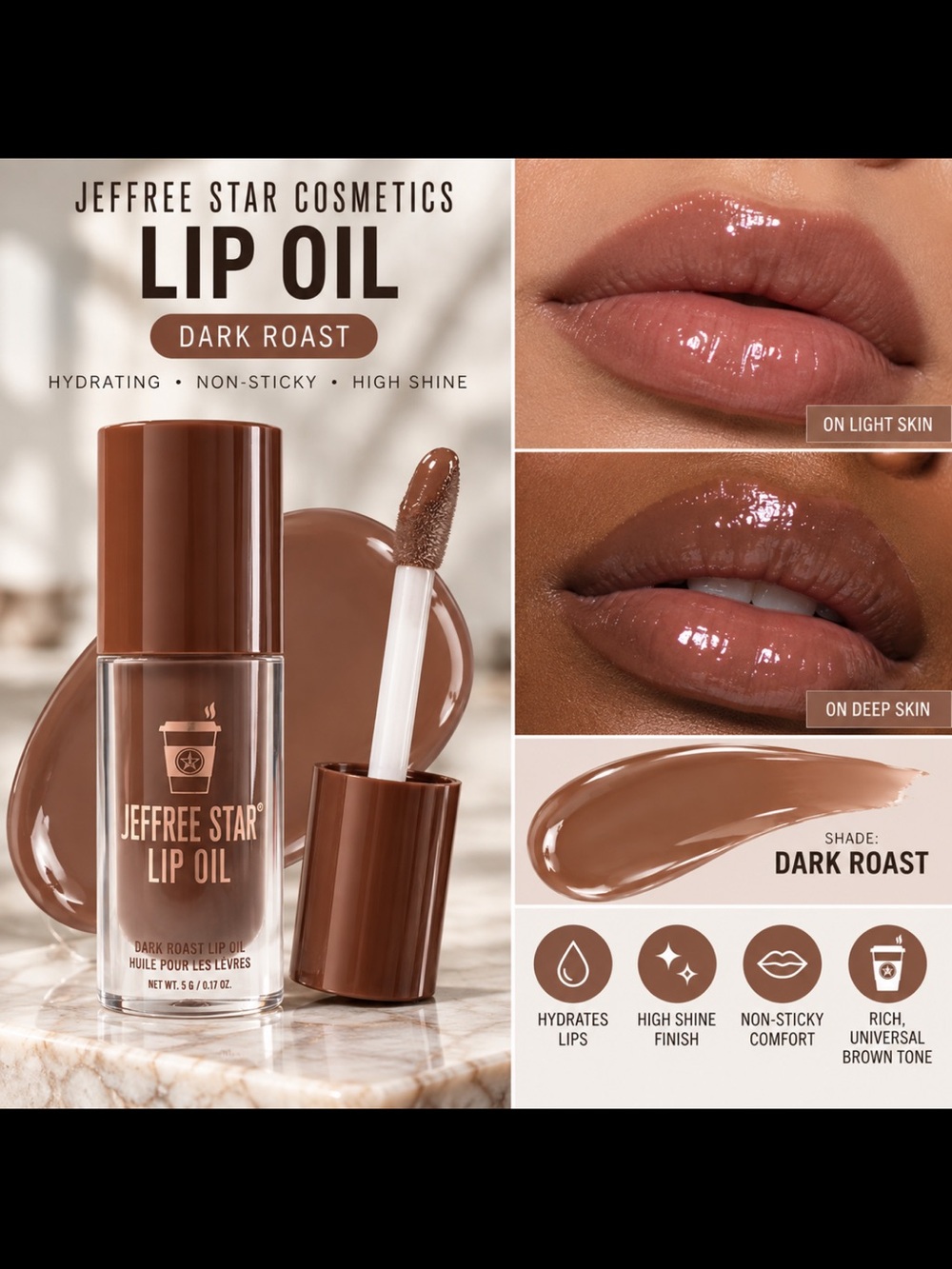 Jeffree Star Dark Roast Moisturizing Lip oil